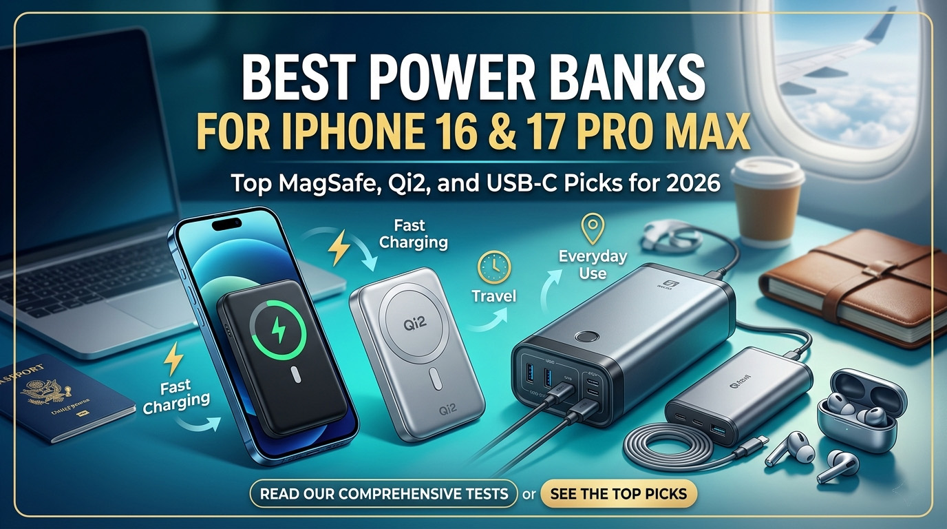 Best Power Banks for iPhone 16 & 17 Pro Max (2026)